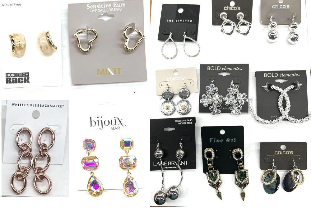 50 Pair Name Brand & Designer Earring Lot- Below Wholesale!! - Image 2