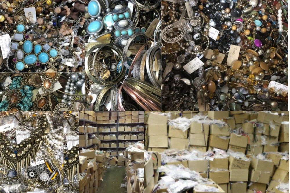 5lbs. Vintage & Modern Jewelry Lot mixed recycled jewelry - Image 3
