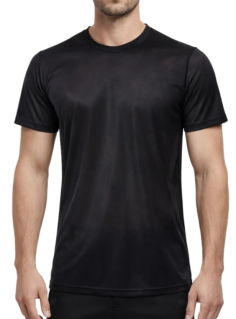 Big & Tall Man's Nylon Tricot Crew Neck T-shirt Assorted Pack