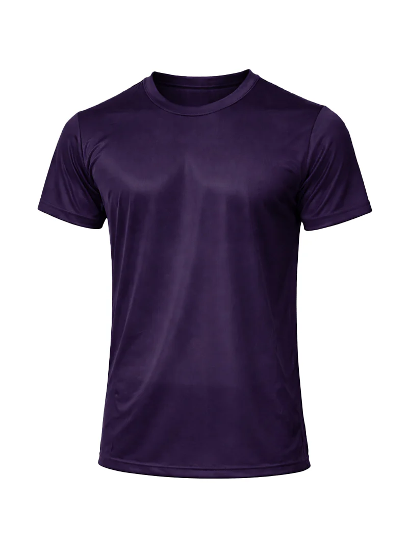 Big & Tall Man's Nylon Tricot Crew Neck T-shirt Assorted Pack - Image 3