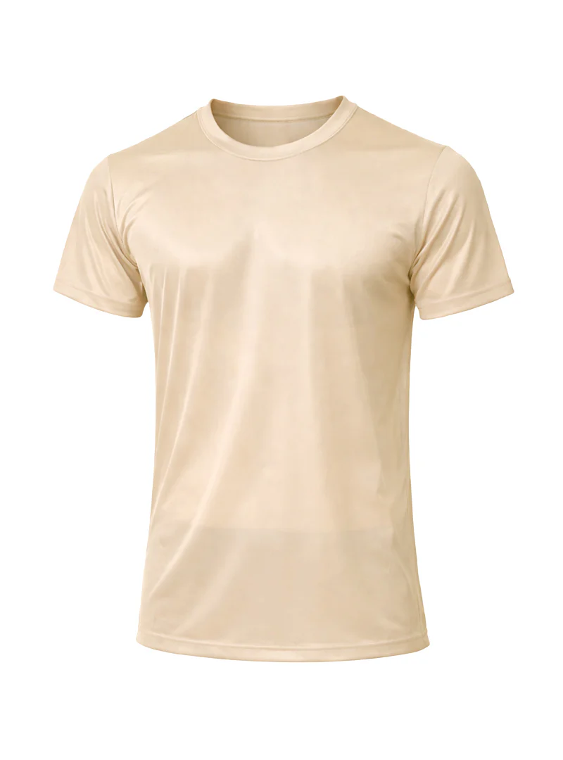 Big & Tall Man's Nylon Tricot Crew Neck T-shirt Assorted Pack - Image 4
