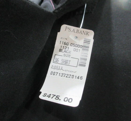 Three Joseph A Bank Black 100% Wool Notch Lapel Tuxedo Jackets - New with Tags - Image 5